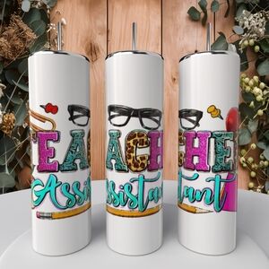 Colorful Teacher Assistant Tumbler